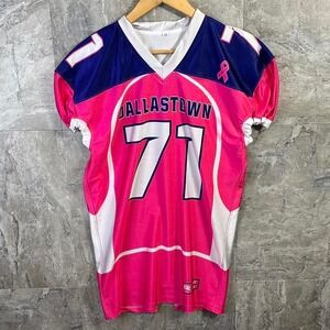 BK Classics Dallastown breast cancer #71 football jersey women's medium